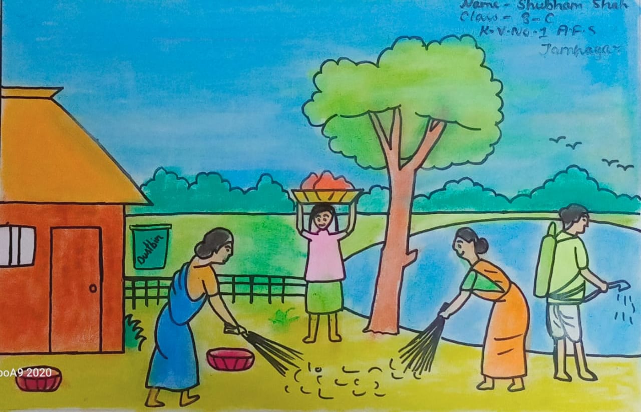 Swachh Bharat Abhiyan Drawing || Clean India Drawing || How to draw Swachh  Bharat Drawing - YouT… | Drawing competition, Poster drawing, Swachh bharat  drawing ideas